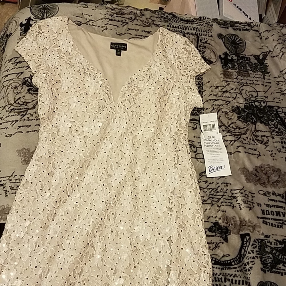 Long off white Graduation or Formal dress
